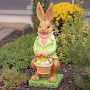 Zaer Ltd. International 25" Tall Magnesium Easter Rabbit Garden Statue "Clayton B. Rabbit" ZR342125