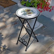 Zaer Ltd. International "Odessa" Small Mosaic Folding Accent Table ZR852634