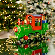 Zaer Ltd. International 17" Long Iron Tabletop Christmas Train Decoration "Special Delivery" ZR200666-RG