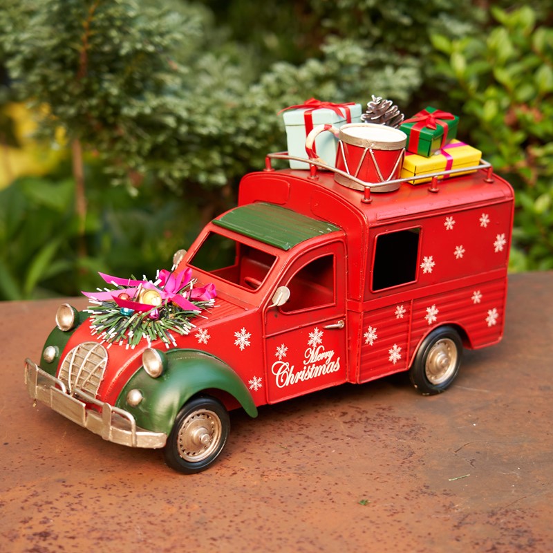 Zaer Ltd. International Old-Style Christmas Truck with Snowflakes and Gifts ZR191824