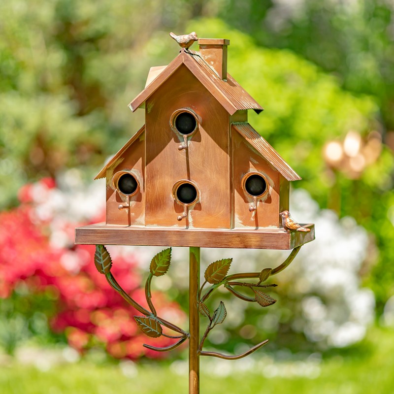 ASP403 Large Brass Nyjer Feeder - The Birdhouse Nature Store