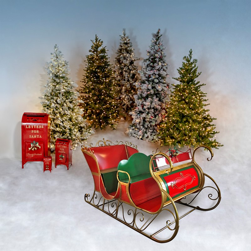 Zaer Ltd. International Pre-Order: Large Iron Classic Christmas Sleigh "Philadelphia II" ZR140300