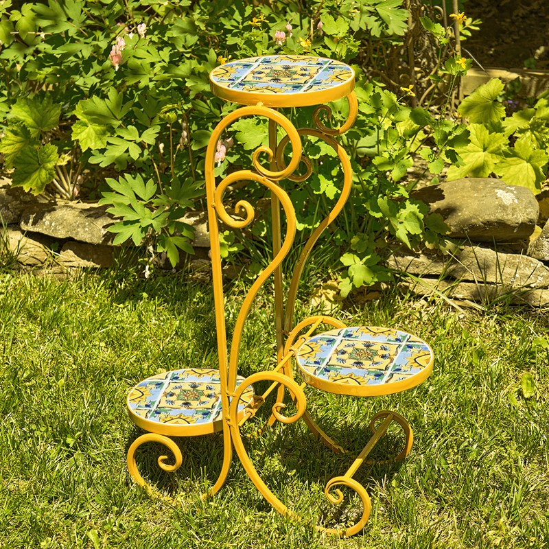 Zaer Ltd International "Los Angeles II" Mosaic Plant Stand ZR851255