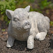 Zaer Ltd International Small Magnesium Piglet Statue "Clover" ZR139520 View 2