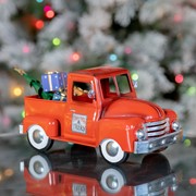 Zaer Ltd International Mini Metal Truck with Christmas Tree and Gifts in Glossy Red ZR362103-RD View 2