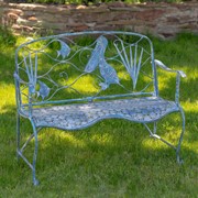 Zaer Ltd International "Sarasota" Coastal Garden Bench with Pelican and Angelfish ZR200453 View 2