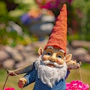 Zaer Ltd. International 21" Tall Spring Gnome Garden Statue Holding Two Buckets ZR244620 View 2