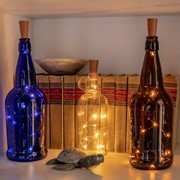 Zaer Ltd, International 3.3 Foot Long Bottle Cork LED String Lights with 10 Lights (Solar Powered) LS071118 View 2