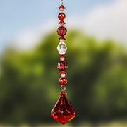 Zaer Ltd. International 13" Long Hanging Acrylic Diamond Decor in 2 Assorted Colors ZR600920 View 2