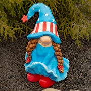 Zaer Ltd. International "The Americanas" Set of 3 Assorted Lady Patriot Garden Gnomes ZR218100-SET View 2