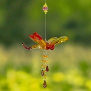 Zaer Ltd. International Hanging Five Tone Acrylic 3-Piece Dragonfly Chain in 6 Assorted Colors ZR521617 View 2