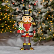 Zaer Ltd. International 17.25" Tall Metal Nutcracker Figurine with Gifts "Nikolai" ZR191187 View 2