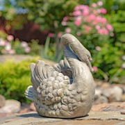 Zaer Ltd International Pre-Order: 13.78" Tall Elegant Magnesium Swan Planter "Bella" ZR204690 View 2