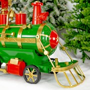 Zaer Ltd. International 5.85ft. Long Medium Christmas Train with Cart & Lanterns "Blessed Bullet" ZR200555-RG View 2