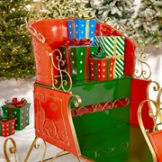 Zaer Ltd. International 5.5ft. Tall Elegant Metal Christmas Sleigh "The Bethlehem" ZR802311 View 2