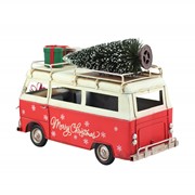 Zaer Ltd. International 1970's Inspired Christmas Bus with Wreath & Gifts ZR191838 View 3