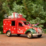 Zaer Ltd. International Old-Style Christmas Truck with Snowflakes and Gifts ZR191824 View 3