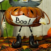 Zaer Ltd International 20.5" Tall Witch Hat Jack-O-Lantern with Face Mask ZR196413 View 3