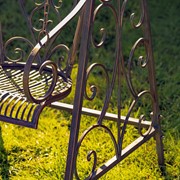 Zaer Ltd International "Bordeaux" Iron Swing Chair in Antique Bronze ZR130511-BZ View 3