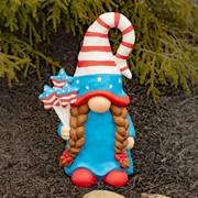 Zaer Ltd. International "The Americanas" Set of 3 Assorted Lady Patriot Garden Gnomes ZR218100-SET View 3