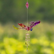 Zaer Ltd. International Hanging Five Tone Acrylic 3-Piece Dragonfly Chain in 6 Assorted Colors ZR521617 View 3