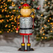 Zaer Ltd. International 19.25" Tall Metal Nutcracker Figurine with Christmas Tree "Fritz" ZR191186 View 3