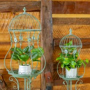 Hanging Birdcage Planter Set