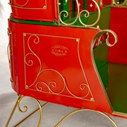 Zaer Ltd. International 5.5ft. Tall Elegant Metal Christmas Sleigh "The Bethlehem" ZR802311 View 3