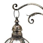 Zaer Ltd International 33.75"T. Victorian-Style Hanging Lantern with Ornate Stand in Silver "Ophelia" ZR190130-FS View 3