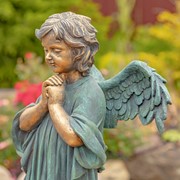 Zaer Ltd International 39" Tall Magnesium Angel Statue Praying in Antique Bronze "Taylor" ZR341339-BZ View 4