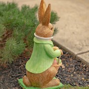 Zaer Ltd. International 25" Tall Magnesium Easter Rabbit Garden Statue "Clayton B. Rabbit" ZR342125 View 4