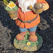 Zaer Ltd. International 20.5" Tall Spring Gnome Garden Statue with Flower Pot and Water Can ZR244521 View 4