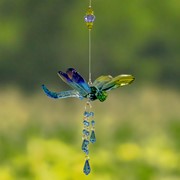 Zaer Ltd. International Hanging Five Tone Acrylic 3-Piece Dragonfly Chain in 6 Assorted Colors ZR521617 View 4