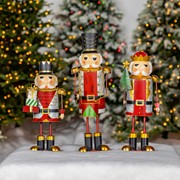 Zaer Ltd. International 19.25" Tall Metal Nutcracker Figurine with Christmas Tree "Fritz" ZR191186 View 4