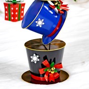 Zaer Ltd. International 40" Tall Iron Tower of Top Hats Holiday Display "The Frosty" (Blue) ZR220441 View 4