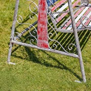 Zaer Ltd. International 72.5" Tall American Flag Iron Swing Bench "Betsy" ZR200539 View 4