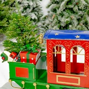 Zaer Ltd. International 5.85ft. Long Medium Christmas Train with Cart & Lanterns "Blessed Bullet" ZR200555-RG View 4