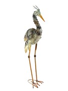 Zaer Ltd International 30" Tall Set of 2 Tricolored Iron Heron Figurines ZR180188-SET View 5