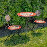 Zaer Ltd International "Paris" Mosaic Bistro Set ZR172760-70-SET View 5