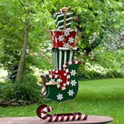 Zaer Ltd International 4ft. Tall Large Iron Christmas Sleigh with Presents ZR180931 View 5