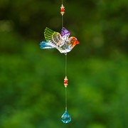 Zaer Ltd. International Five Tone Acrylic Robin Ornament with Balloon Dangle in 6 Assorted Colors ZR506217 View 5