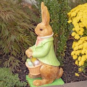 Zaer Ltd. International 25" Tall Magnesium Easter Rabbit Garden Statue "Clayton B. Rabbit" ZR342125 View 5