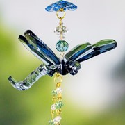 Zaer Ltd. International 13" Long Acrylic Dragonfly Ornament with Dangling Beads in 6 Assorted Colors ZR110913-1 View 5