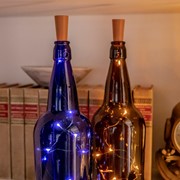 Zaer Ltd, International 3.3 Foot Long Bottle Cork LED String Lights with 10 Lights (Solar Powered) LS071118 View 5