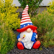 Zaer Ltd. International "The Americanos" Set of 6 Assorted American Patriot Garden Gnomes ZR220000-SET View 5