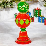 Zaer Ltd. International 5.5 ft. Tall Classic Christmas Ornament Tower in Red, Green, & Gold ZR220427 View 5