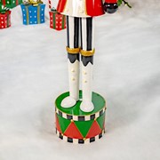 Zaer Ltd International 65" Tall Standing Iron Nutcracker with Candy Cane & LED Lights "Christopher" ZR220430 View 5