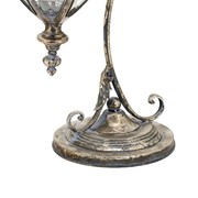 Zaer Ltd International 33.75"T. Victorian-Style Hanging Lantern with Ornate Stand in Silver "Ophelia" ZR190130-FS View 5