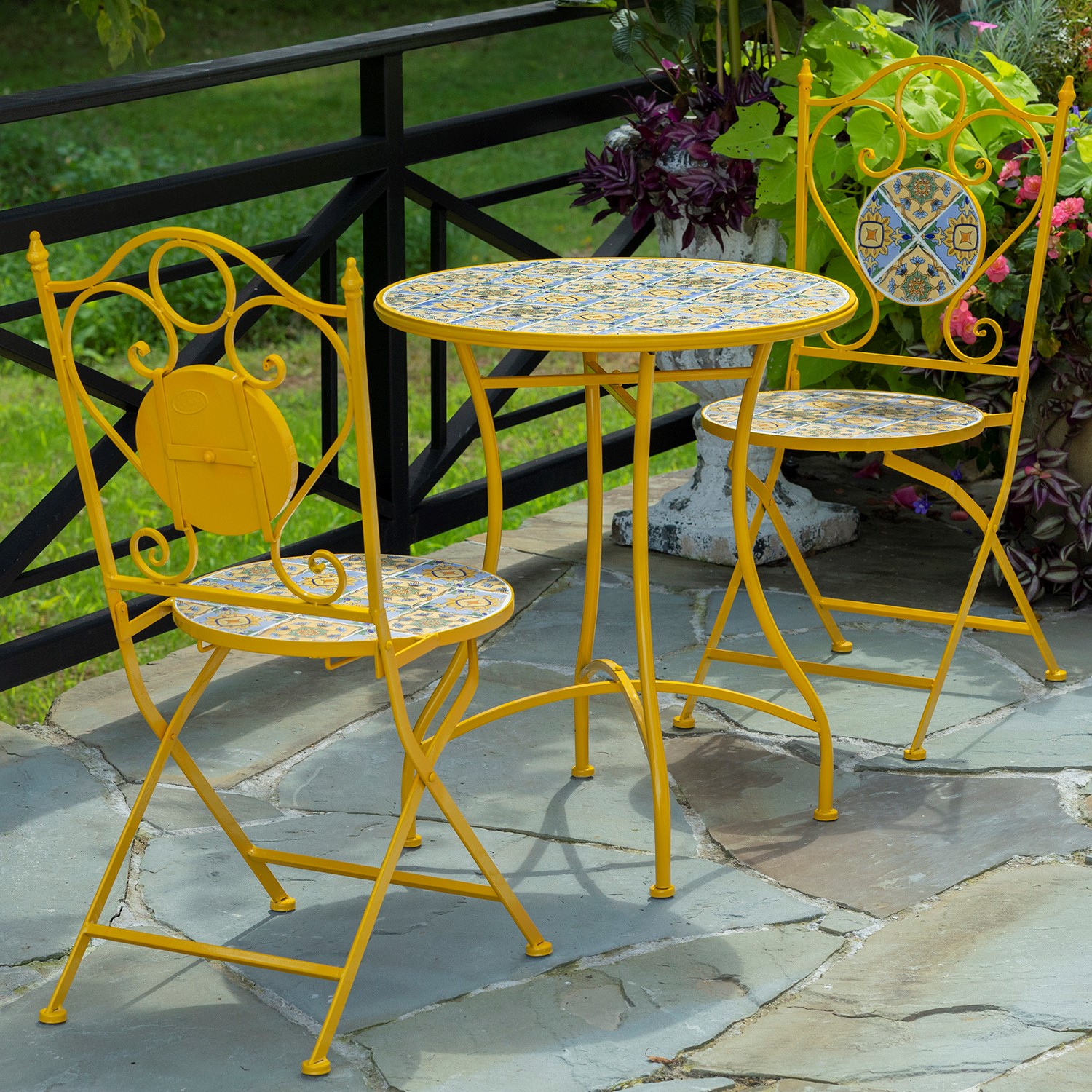 Algiers mosaic bistro set hot sale