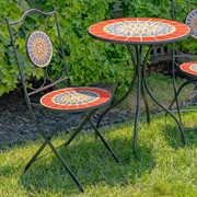 Zaer Ltd International "Paris" Mosaic Bistro Set ZR172760-70-SET View 6